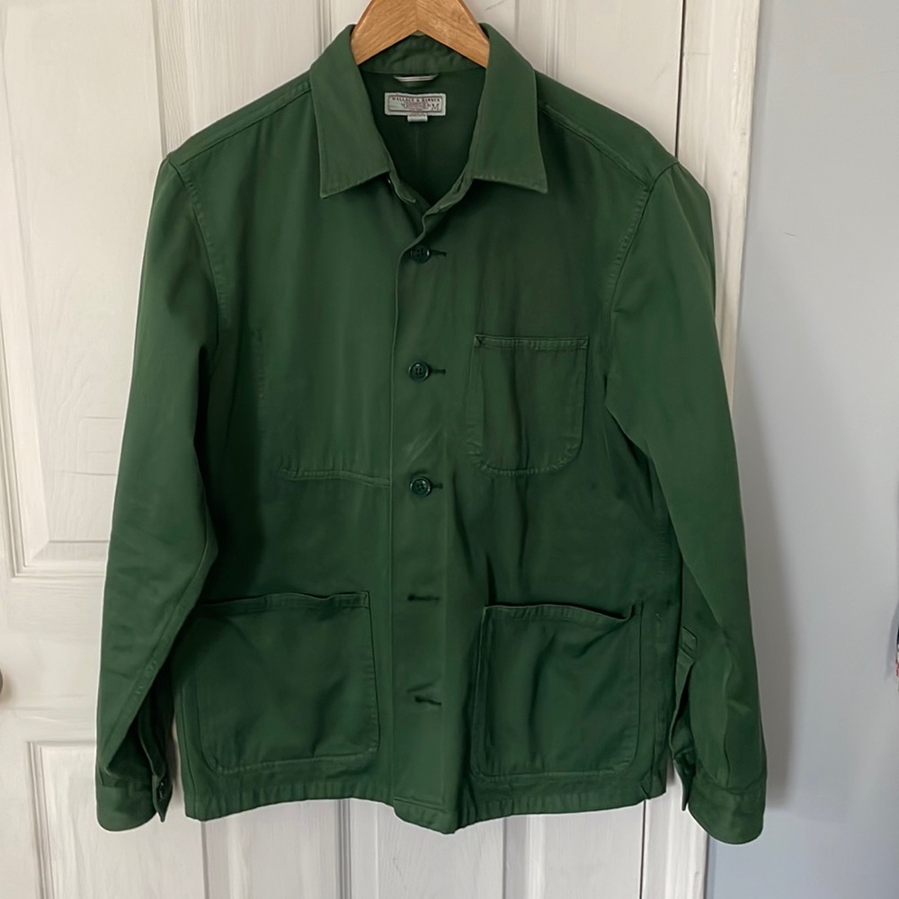 Wallace and Barnes for J.Crew green chore jacket M